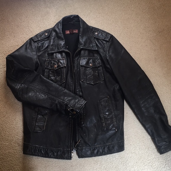 American Rag Other - Vintage American Rag leather jacket - L - brwn/blk